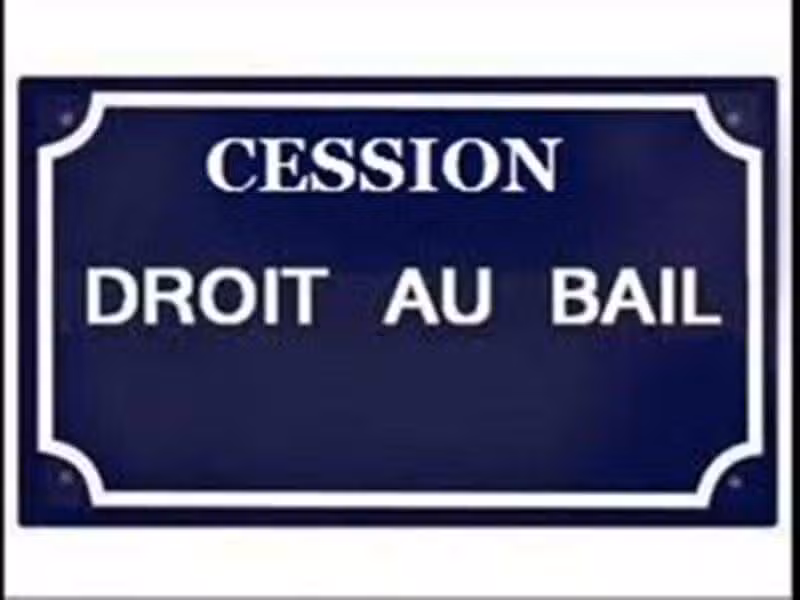 Cession de droit au bail d'un magasin d'une superf