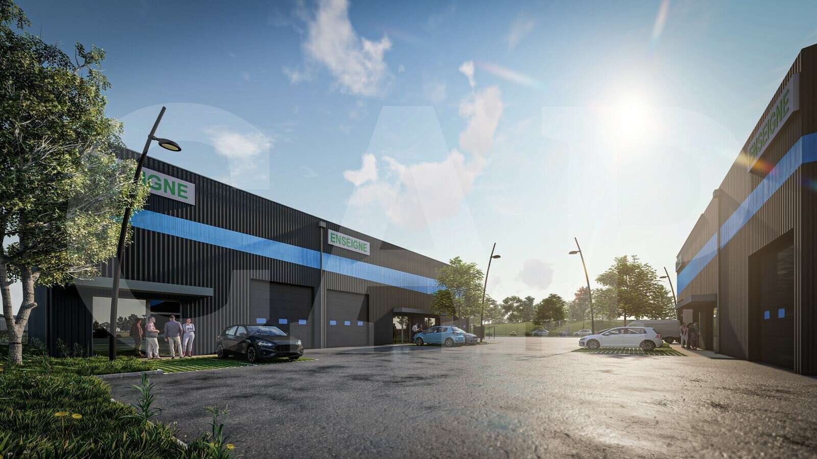 AV cellules neuves 200m² Fougères ZA Côte du Nord