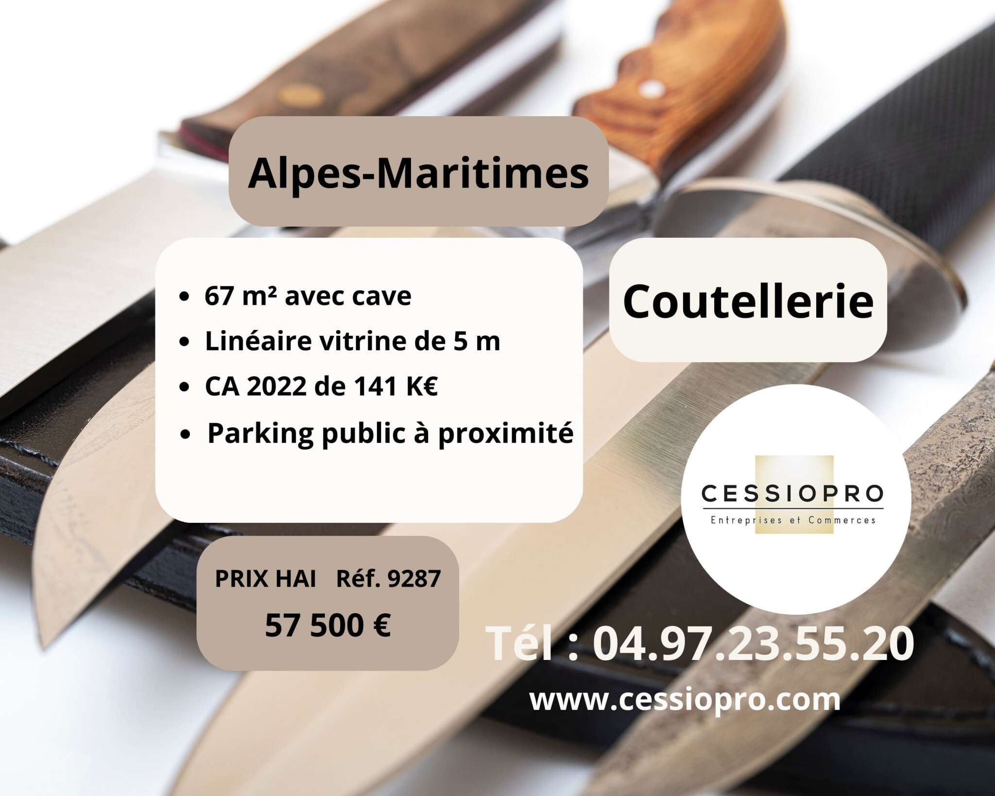 Vend FDC coutellerie dept Alpes Maritimes