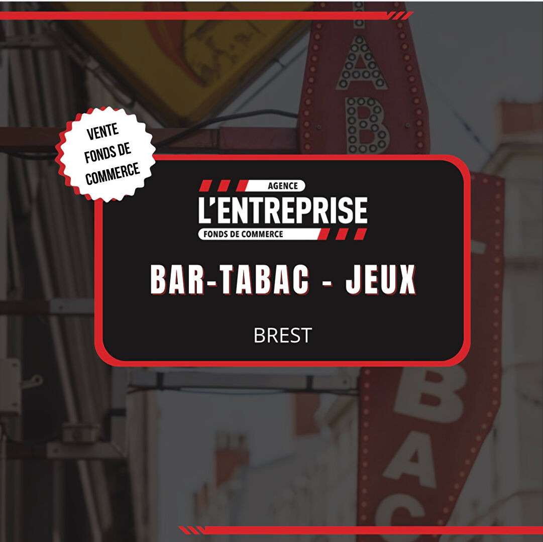 Vente FDC bar tabac loto PMU centre ville 29