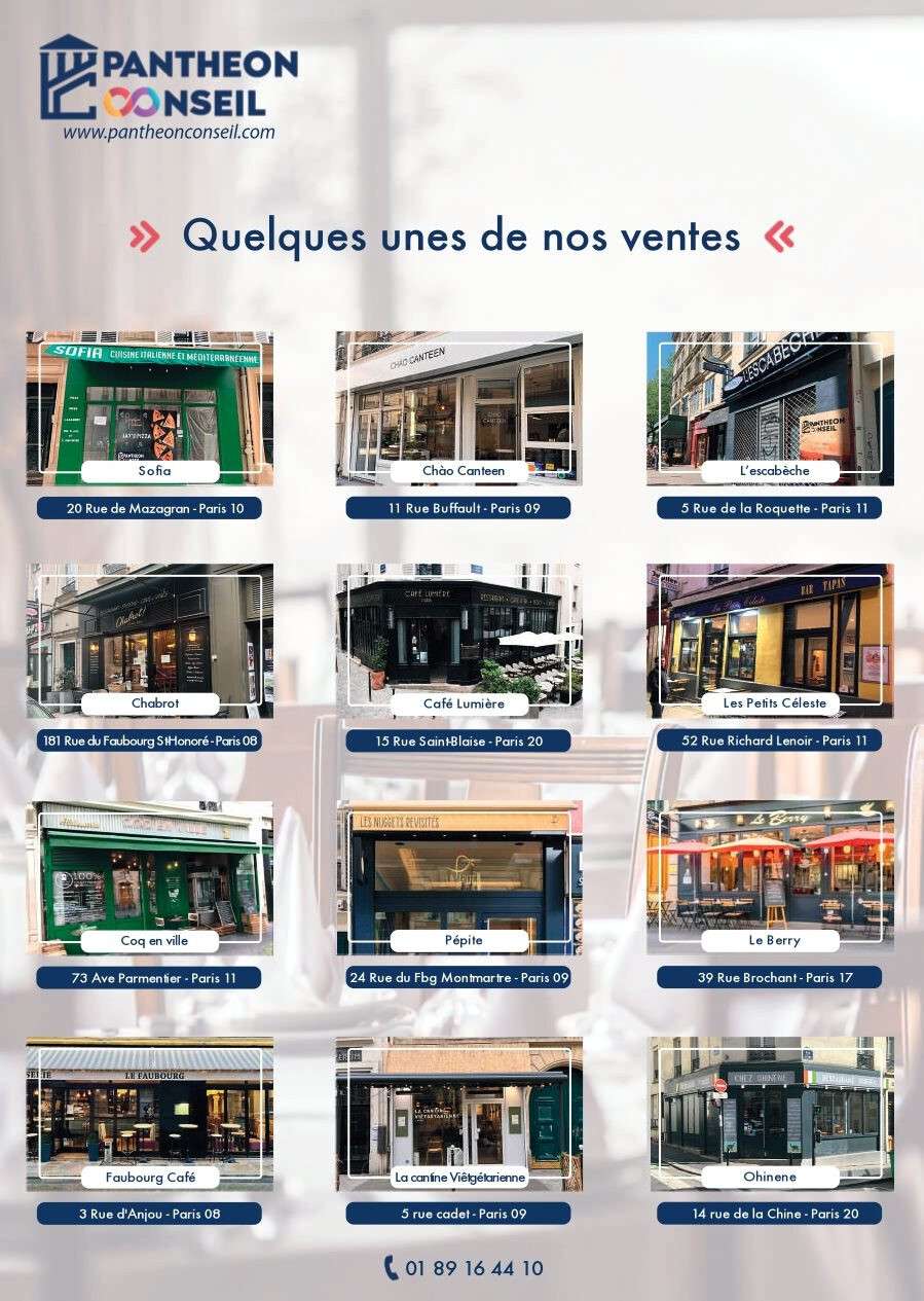 Vente restaurant extraction 400 St Ambroise 75011