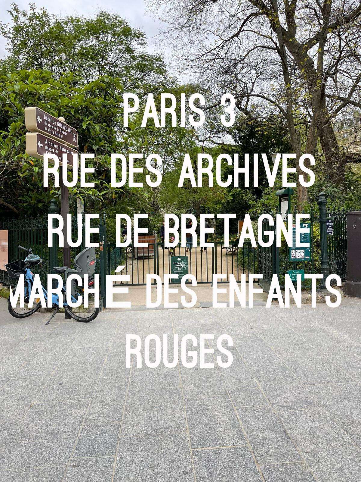 AV FDC restauration rapide rue des Archives 75003