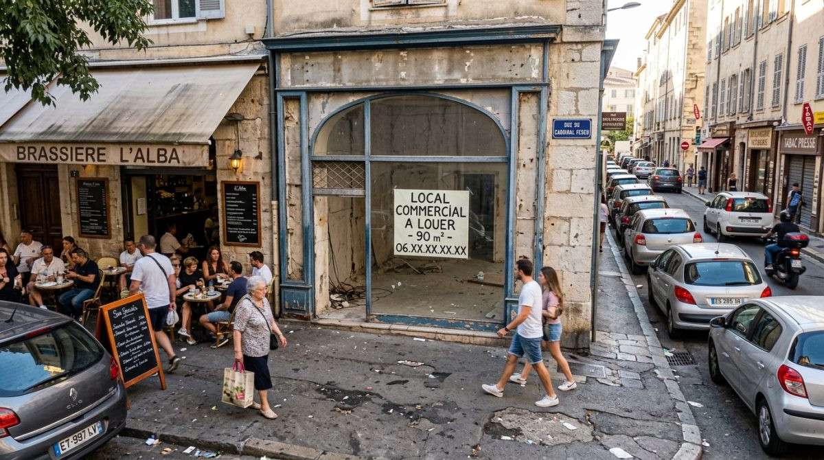 A louer local commercial 90m² à Ajaccio centre