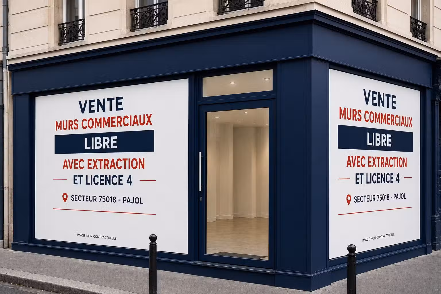 Vente murs et fonds restaurant bar à Paris 75018