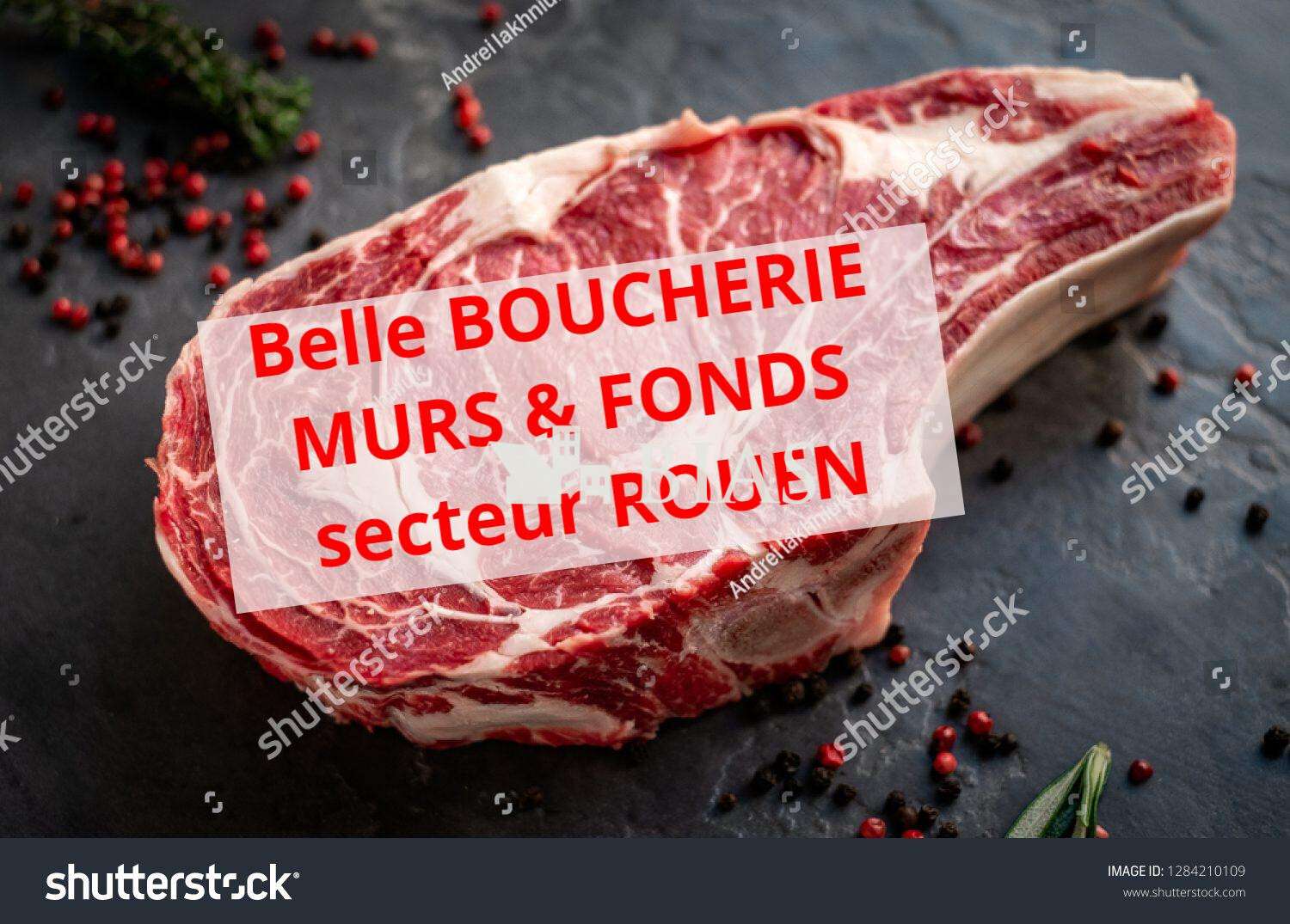 Boucherie à vendre murs & fonds en Normandie