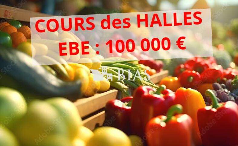 Vente murs et fonds cours des halles à Dieppe