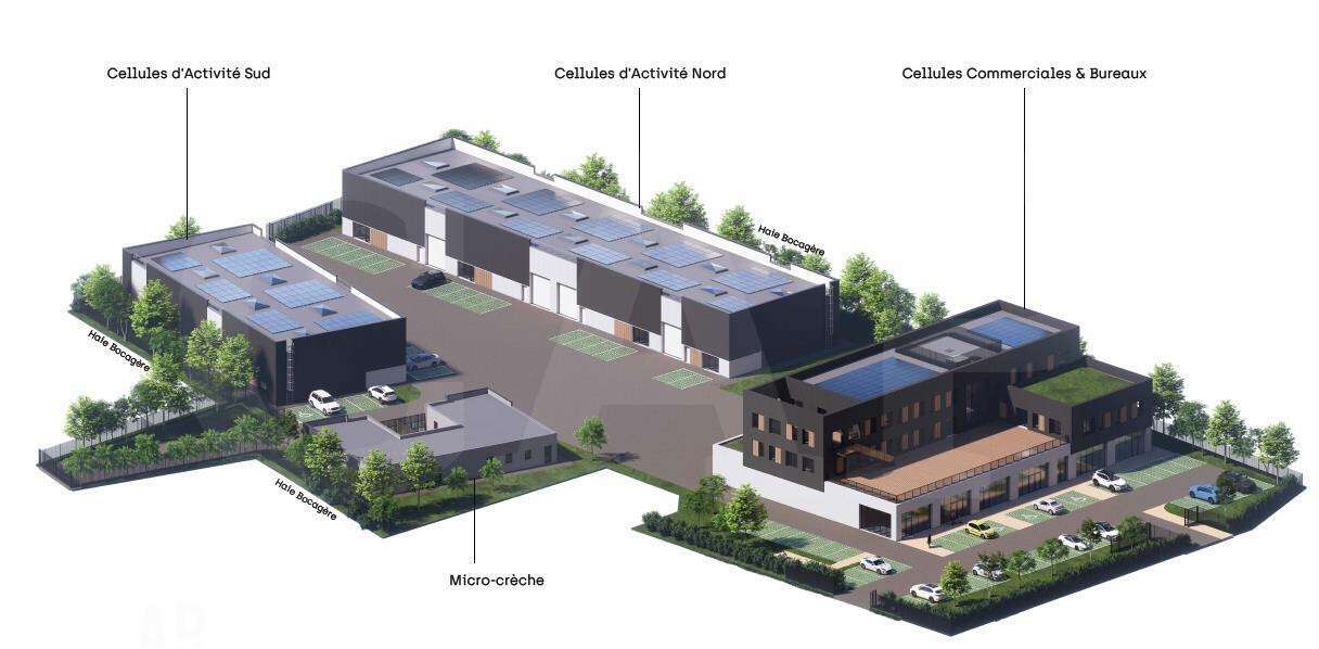 Vente cellule d'activité 400m² Route du Meuble