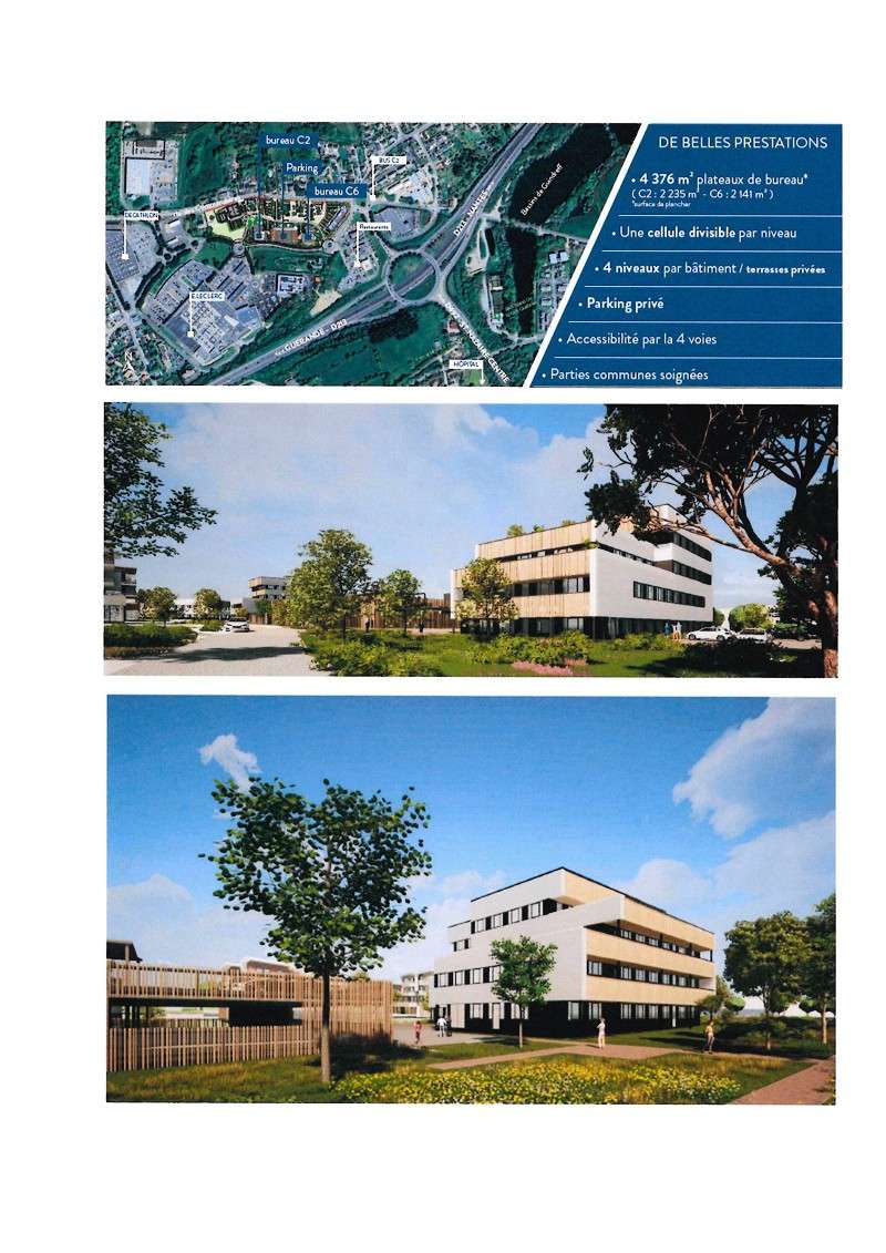 Vente bureaux 711m² R+1 en VEFA à Saint-Nazaire