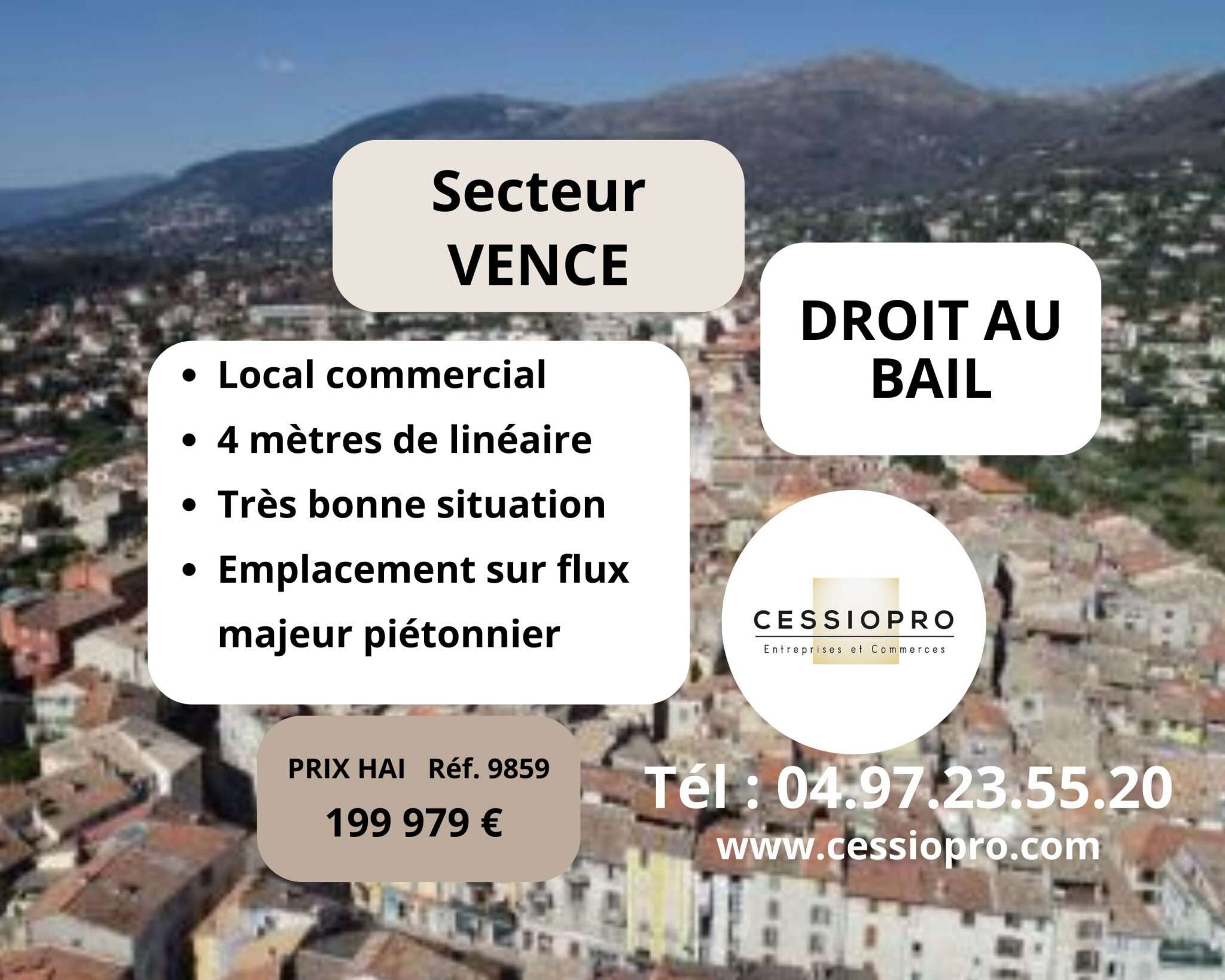 DAB local 21m² flux majeur piéton à Saint-Paul