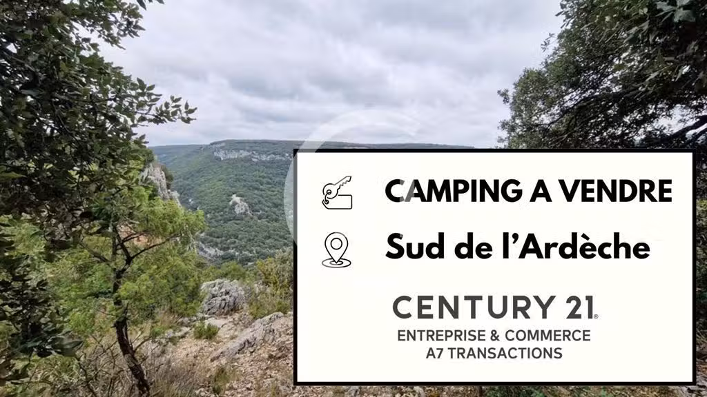 A vendre camping 2 ** en plein cœur du Sud Ardèche