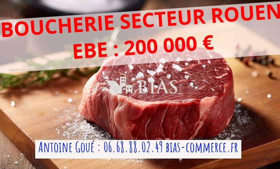 Boucherie charcuterie volailles à vendre dept 76