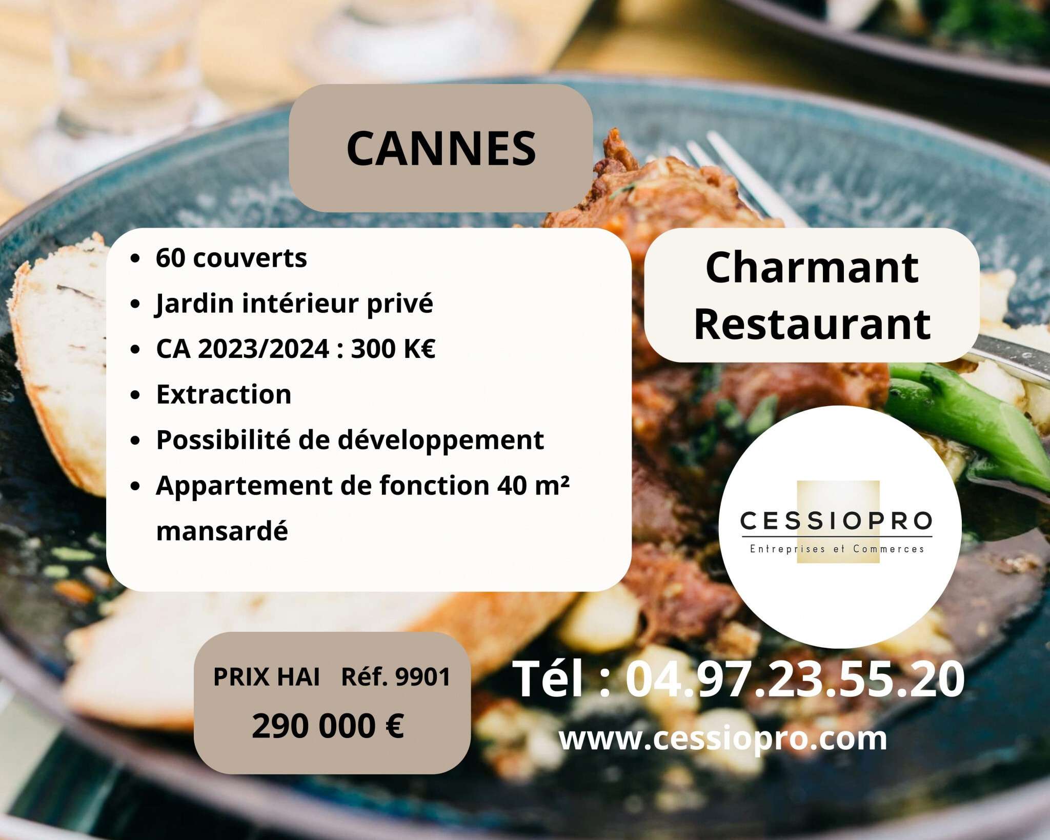 AV Charmant restaurant terrasse à Cannes Banane