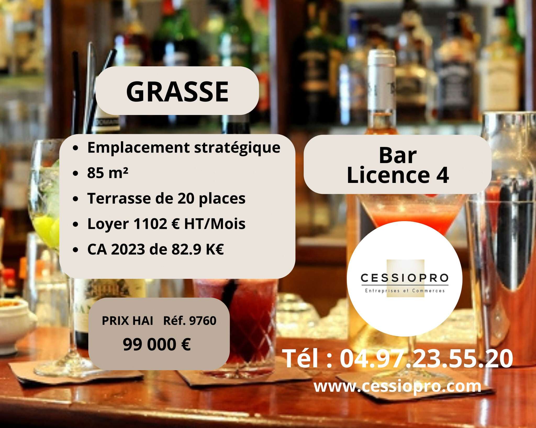 Bar licence IV FDJ à vendre en za à Grasse