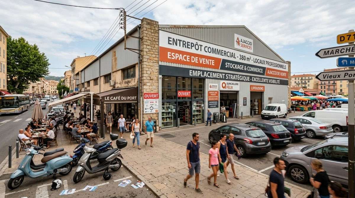 Vente murs libres  380m² empl premium à Ajaccio