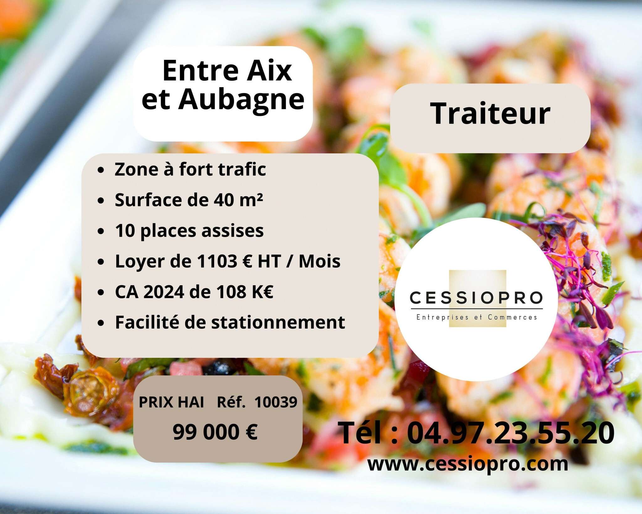 Vente FDC bouche clé en main entre Aix et Aubagne