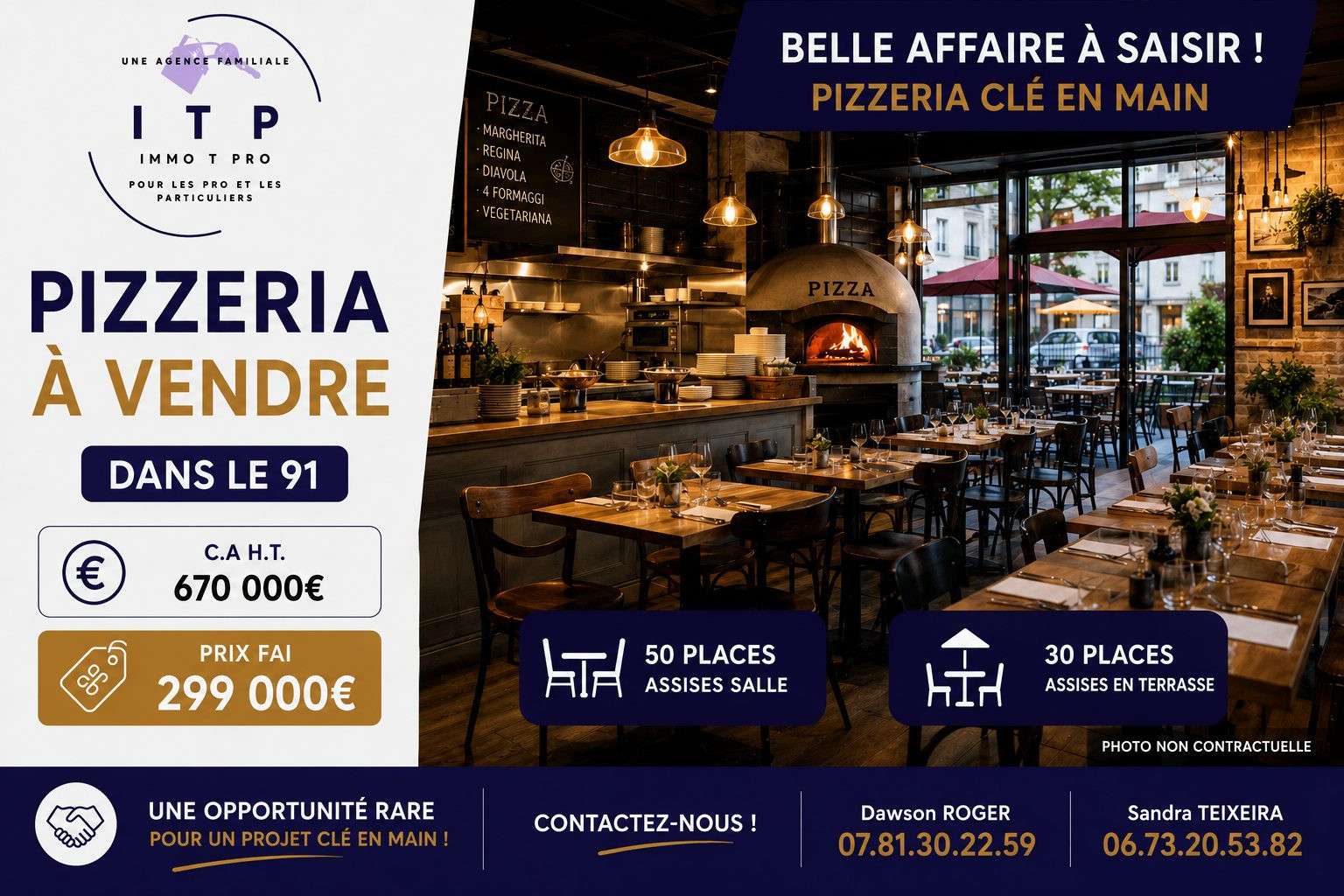 Vente restaurant pizzeria à Morsang-sur-Orge