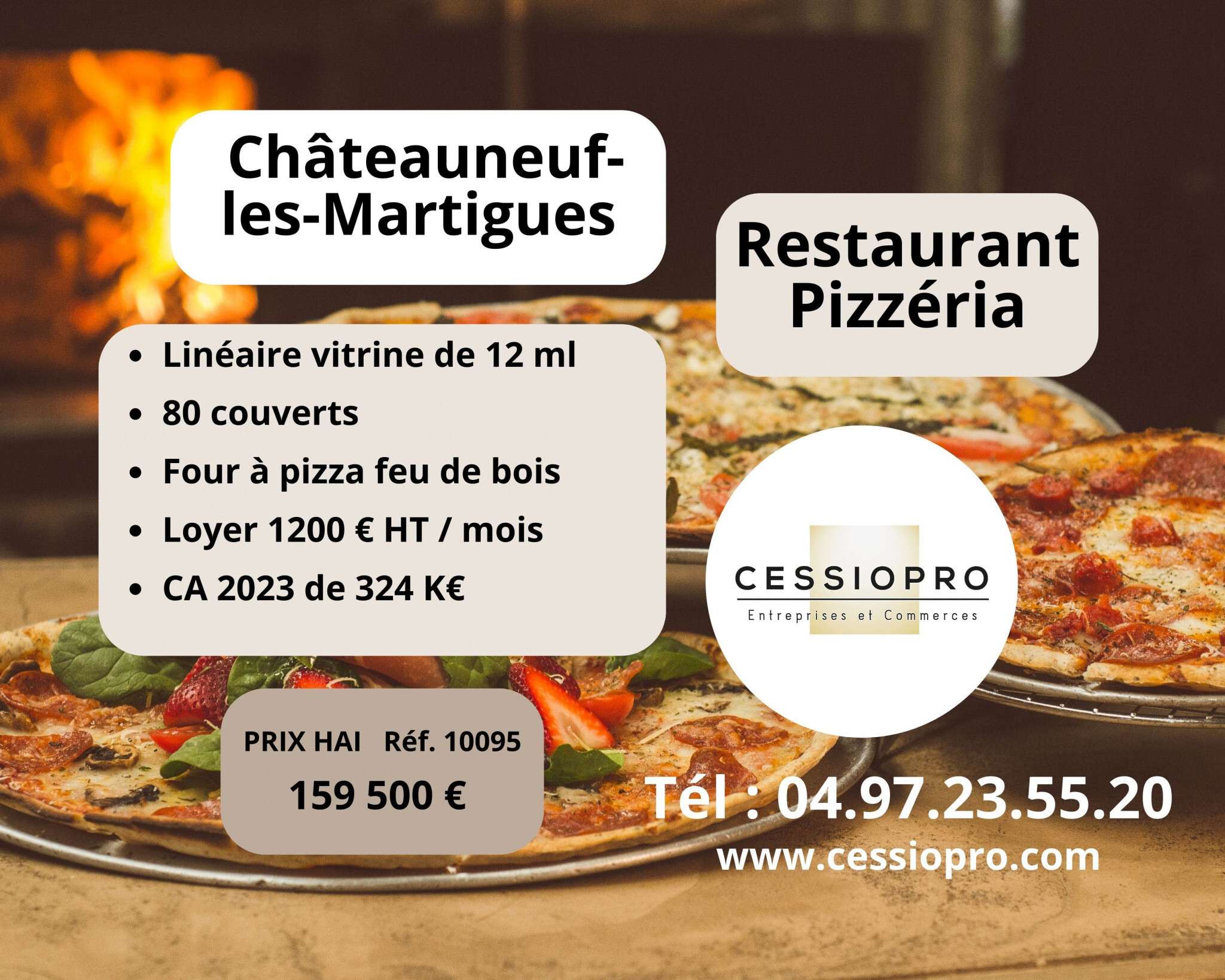 Cède restaurant pizzeria Châteauneuf les Martigues