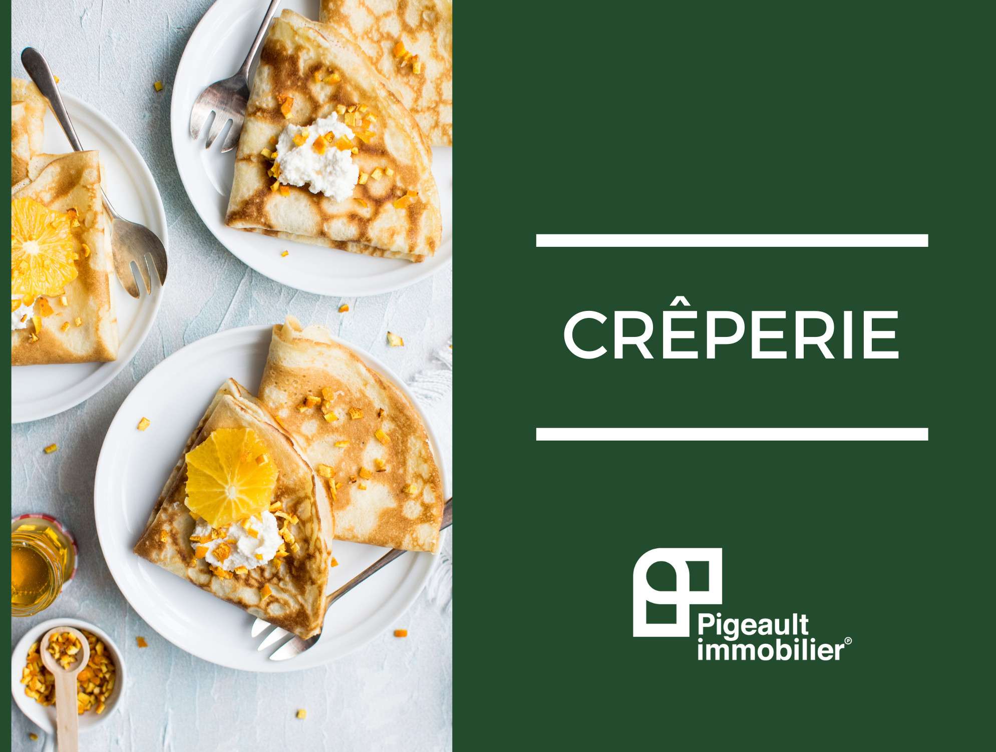Vente crêperie avec terrasse périphérie de Rennes