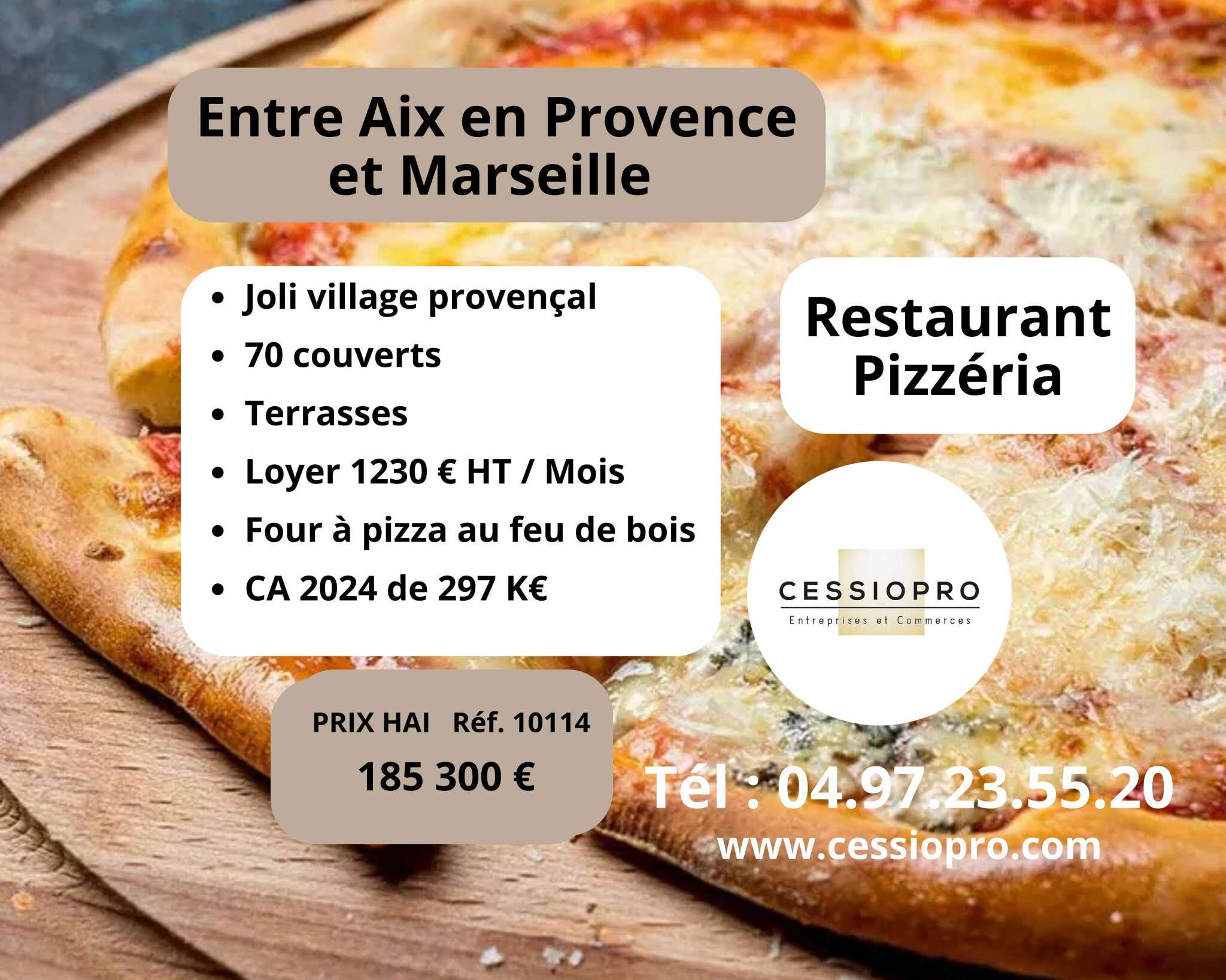 Vente restaurant traditionnel pizzeria à Calas