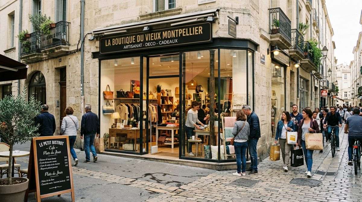 DAB belle boutique 48m² Montpellier centre piéton