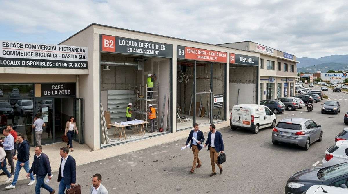 Location locaux d'activités Biguglia ZA Tragone