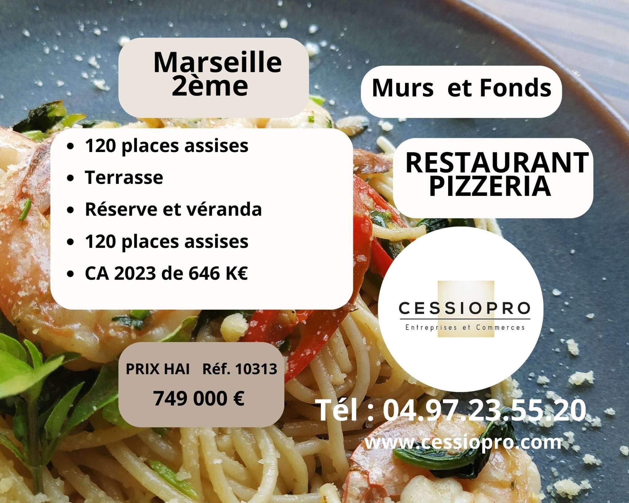AV restaurant italien pizzeria FDC murs Marseille