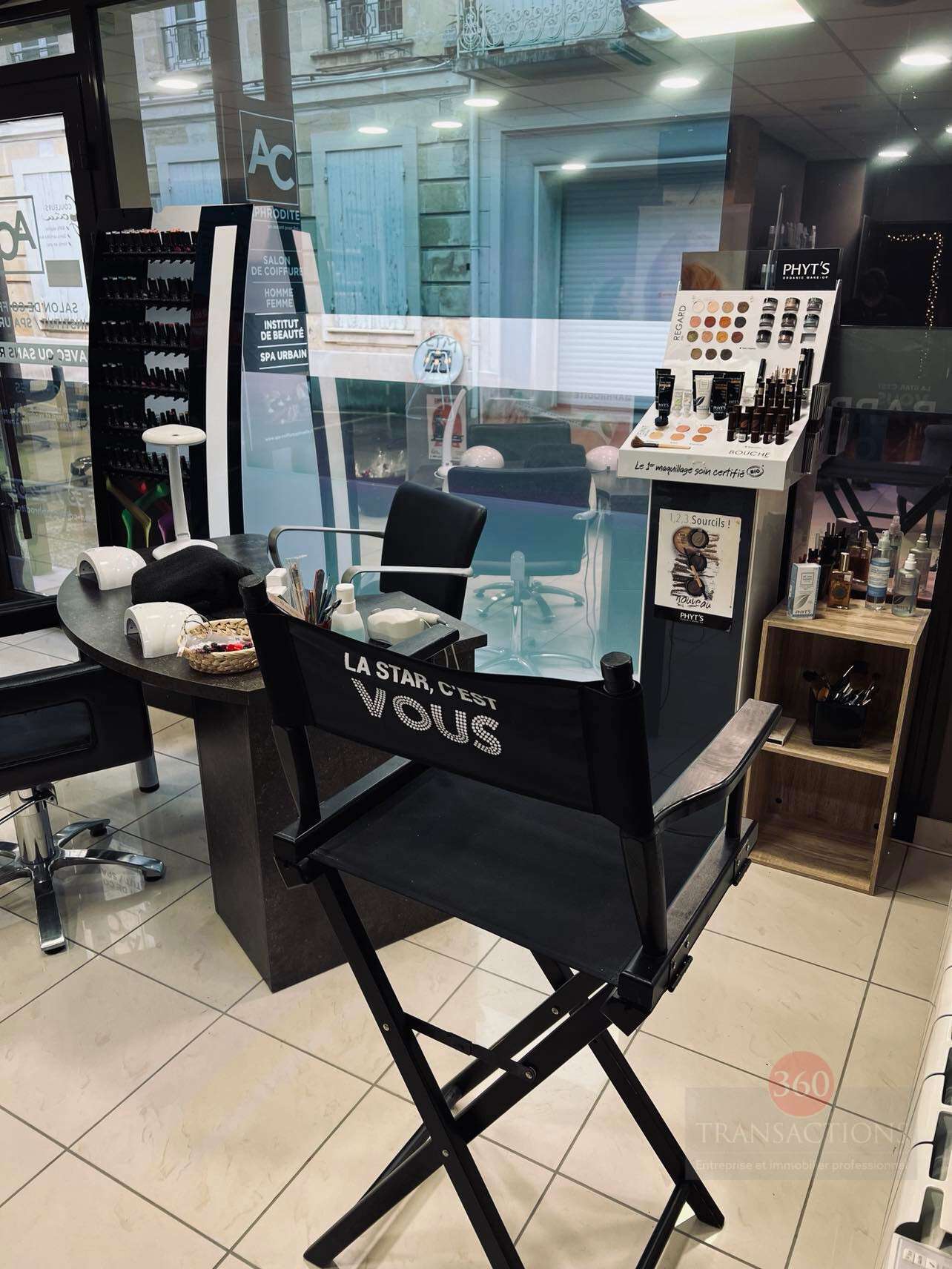 Vente FDC et murs salon de coiffure mixte dept 47