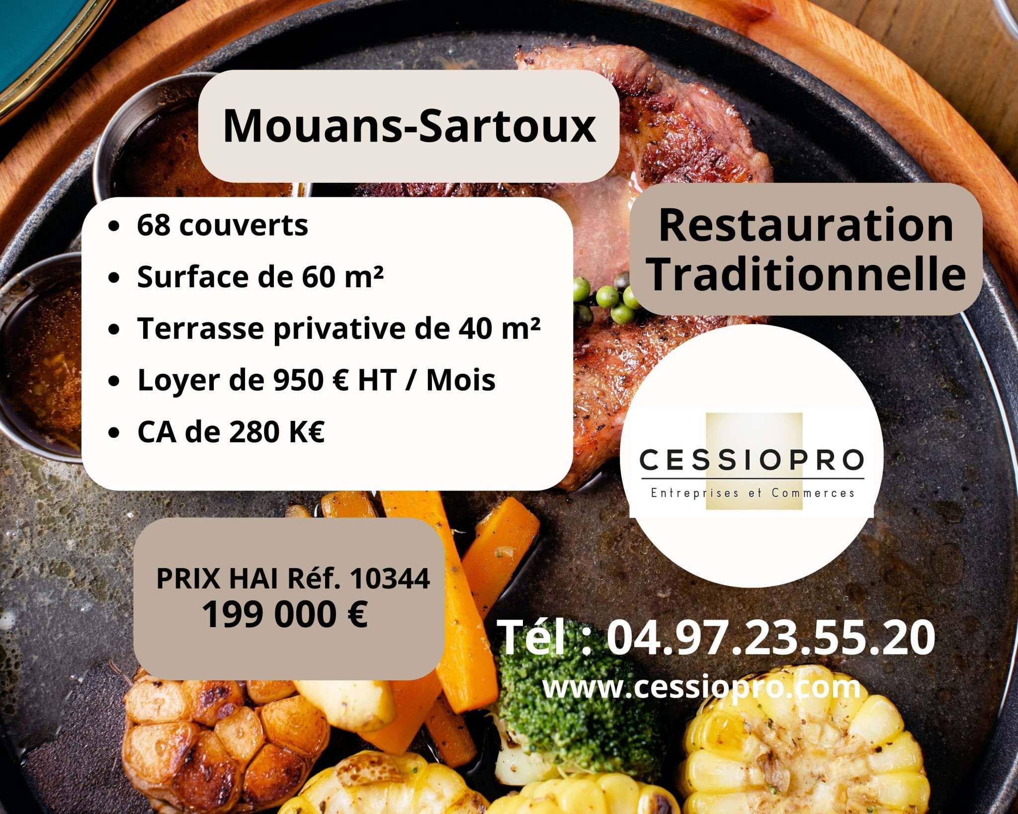 Vente restaurant pizzeria snack à Mouans-Sartoux