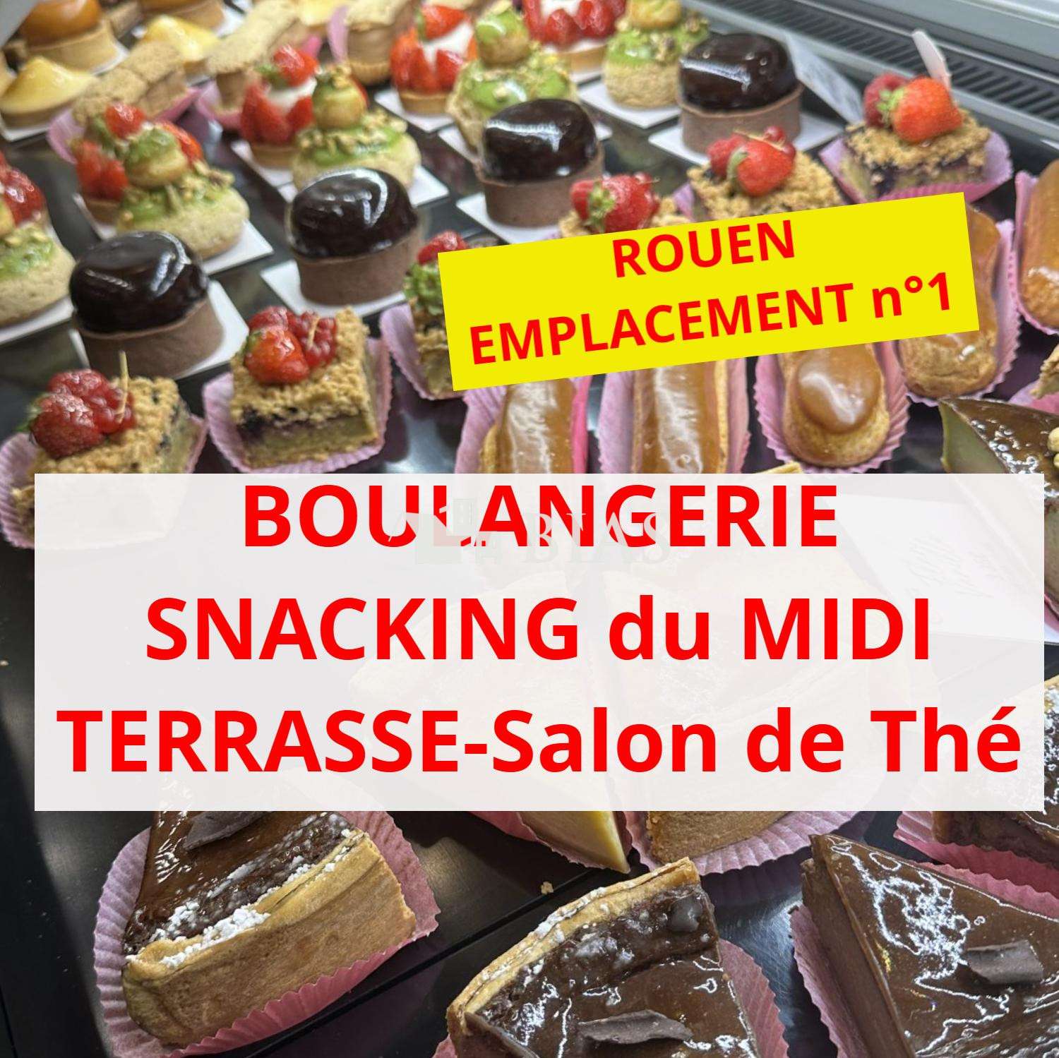 Vente boulangerie viennoiserie snacking dept 76