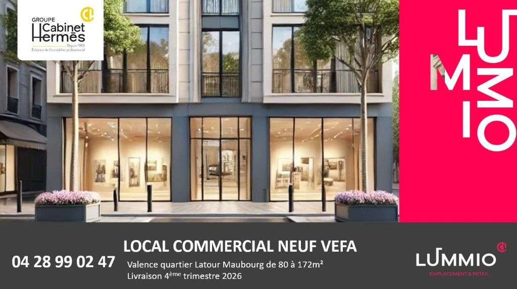 Vente commerces bureaux 172m² VEFA Valence centre
