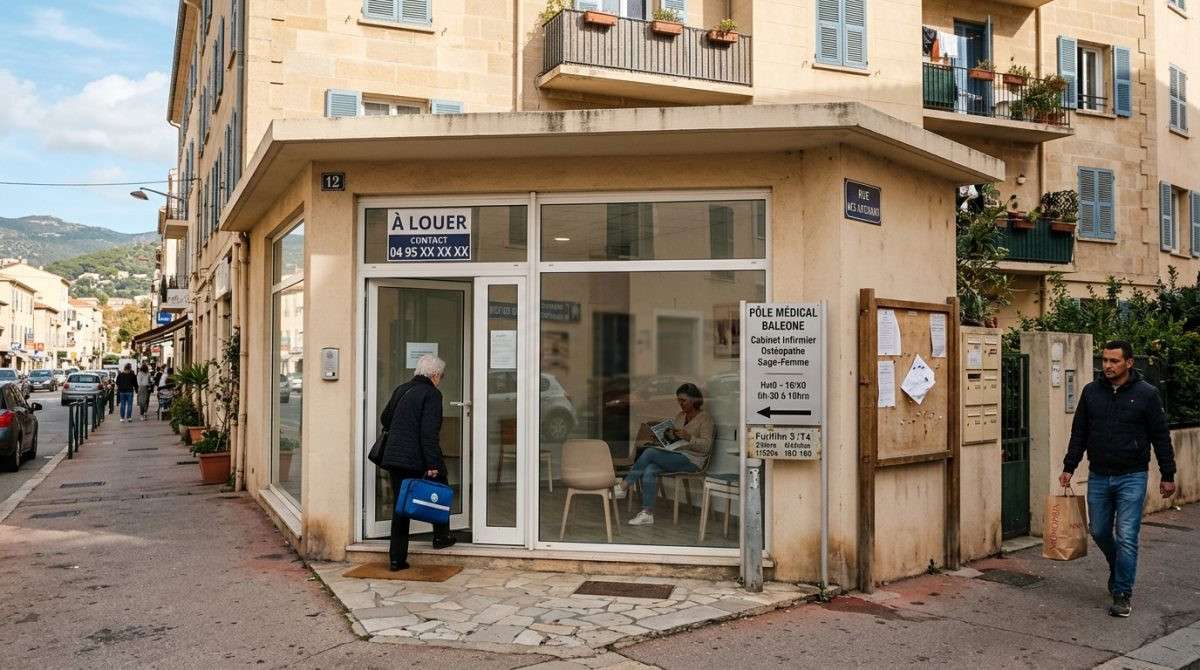 A louer local commercial de 34m² à Ajaccio Baleone