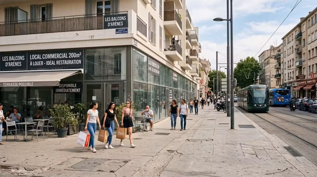 Vente murs libres restauration 200m² à Montpellier