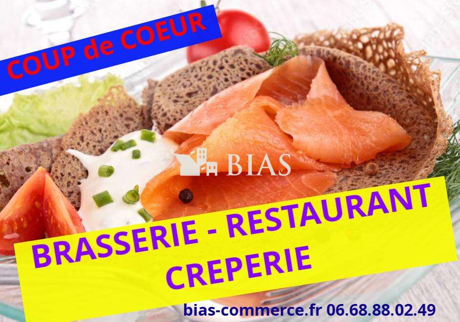 Vente brasserie crêperie licence IV terrasse Eure