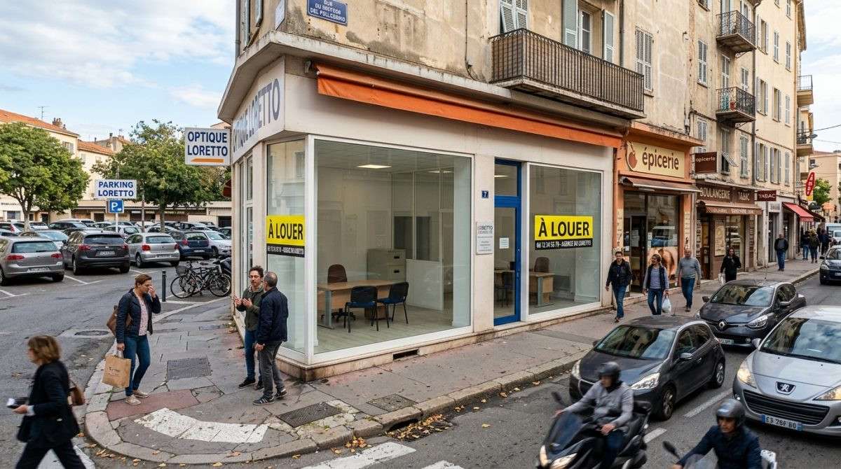 A louer locaux commerciaux 140m² à Ajaccio Loretto