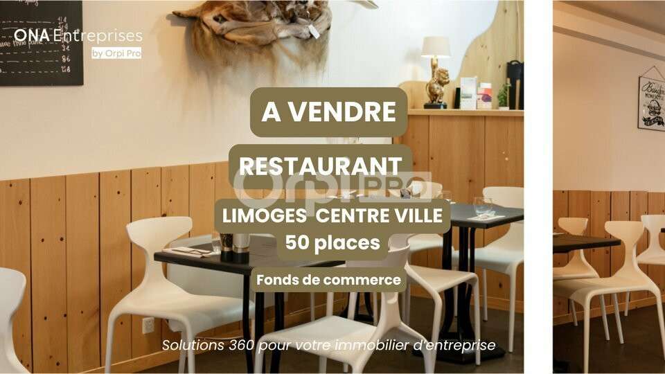 Vente restaurant 50 places à Limoges centre
