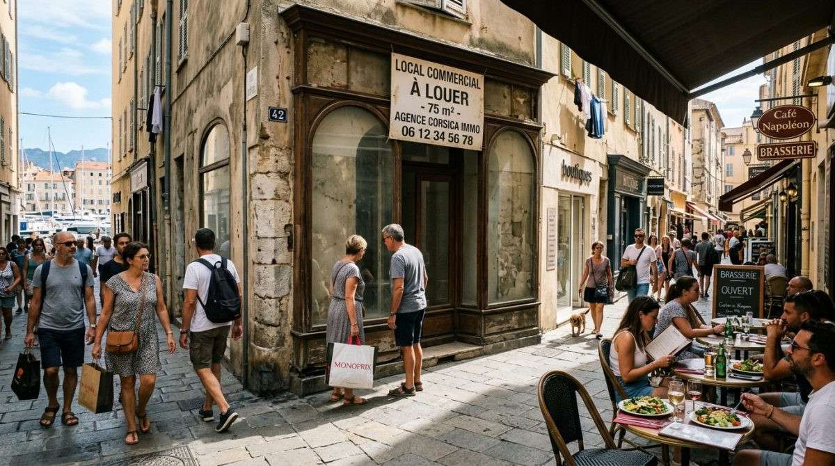 Vente droit au bail 116m² proche port Ajaccio