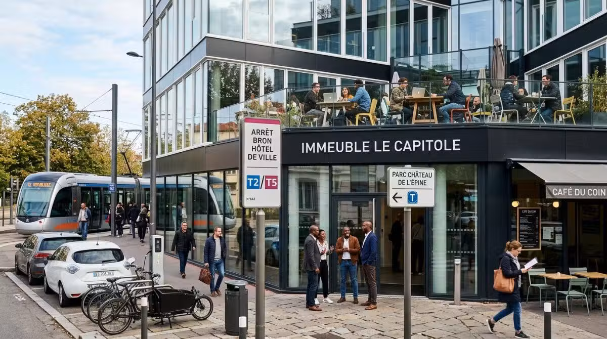 Vente plateau de bureaux neufs 310.60m² à Bron