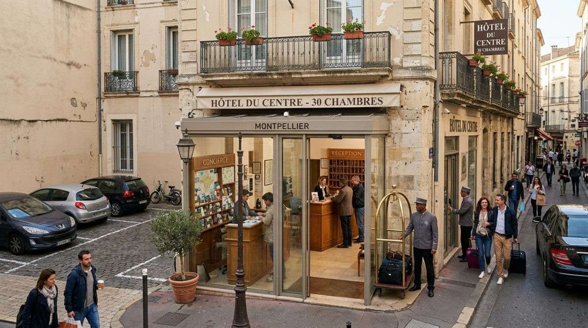 Vente fonds de commerce hôtel 22 ch à Montpellier