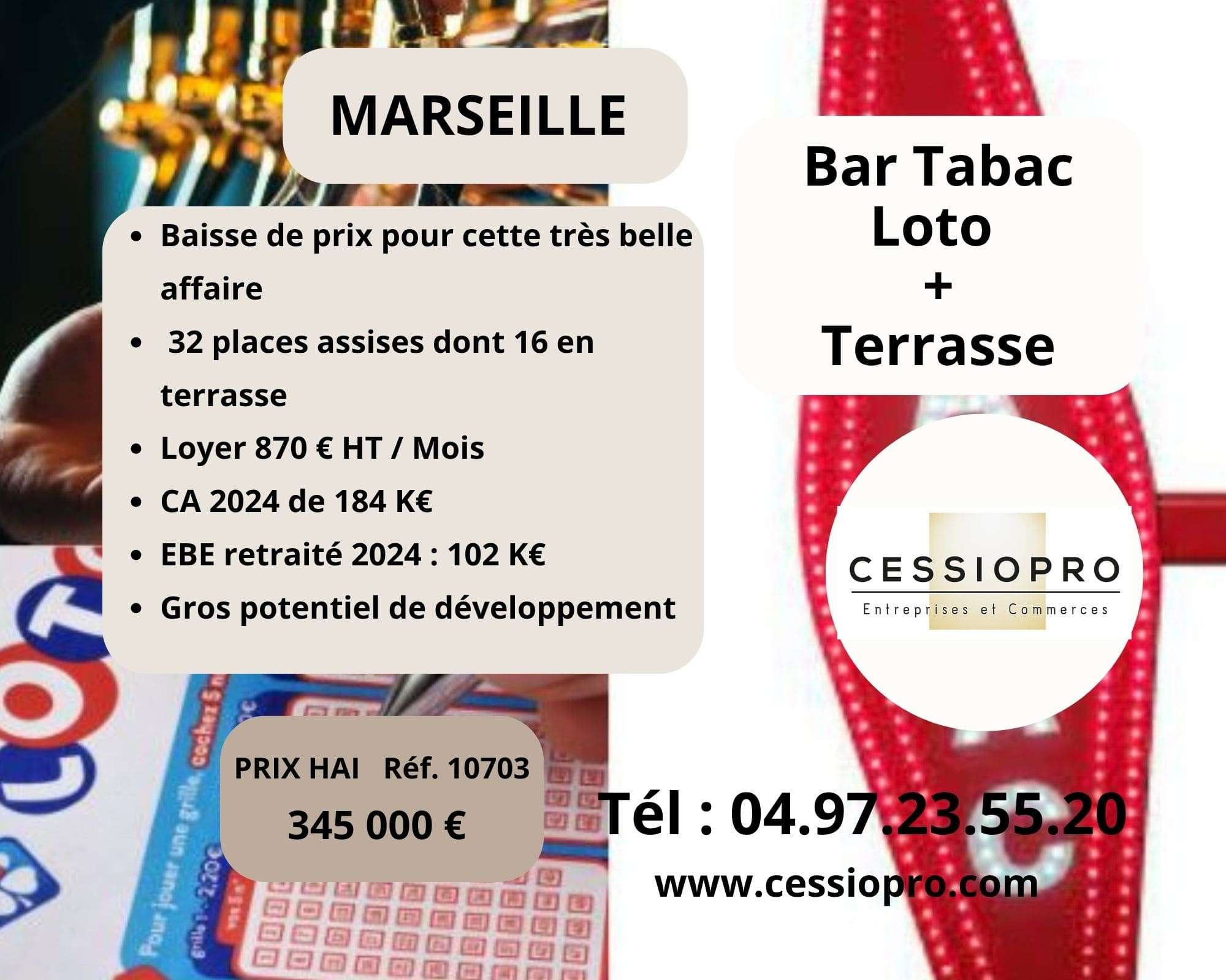 AV très belle affaire bar tabac loto sur Marseille