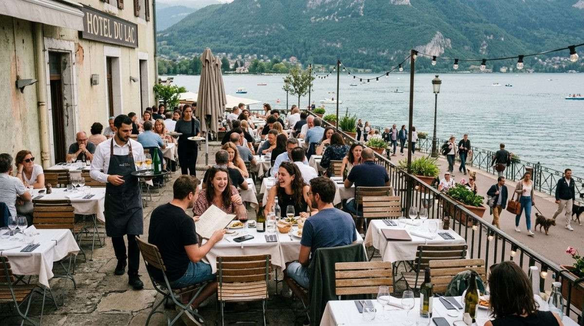 Vente bel hôtel restaurant vue sur lac Clermont Fd