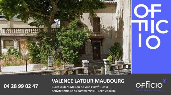 Bureaux 110m² avec cour Valence Latour Maubourg