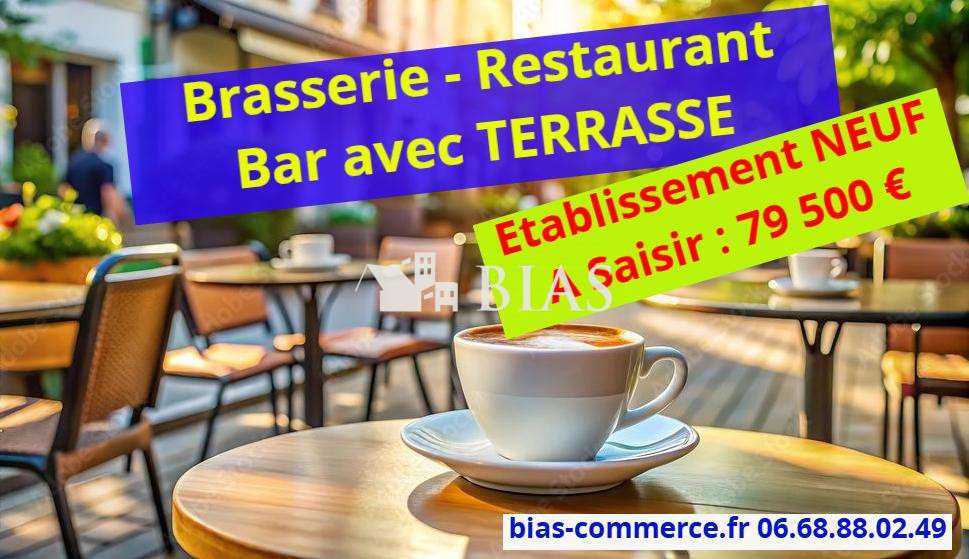 Bar brasserie terrasse à saisir en Seine Maritime