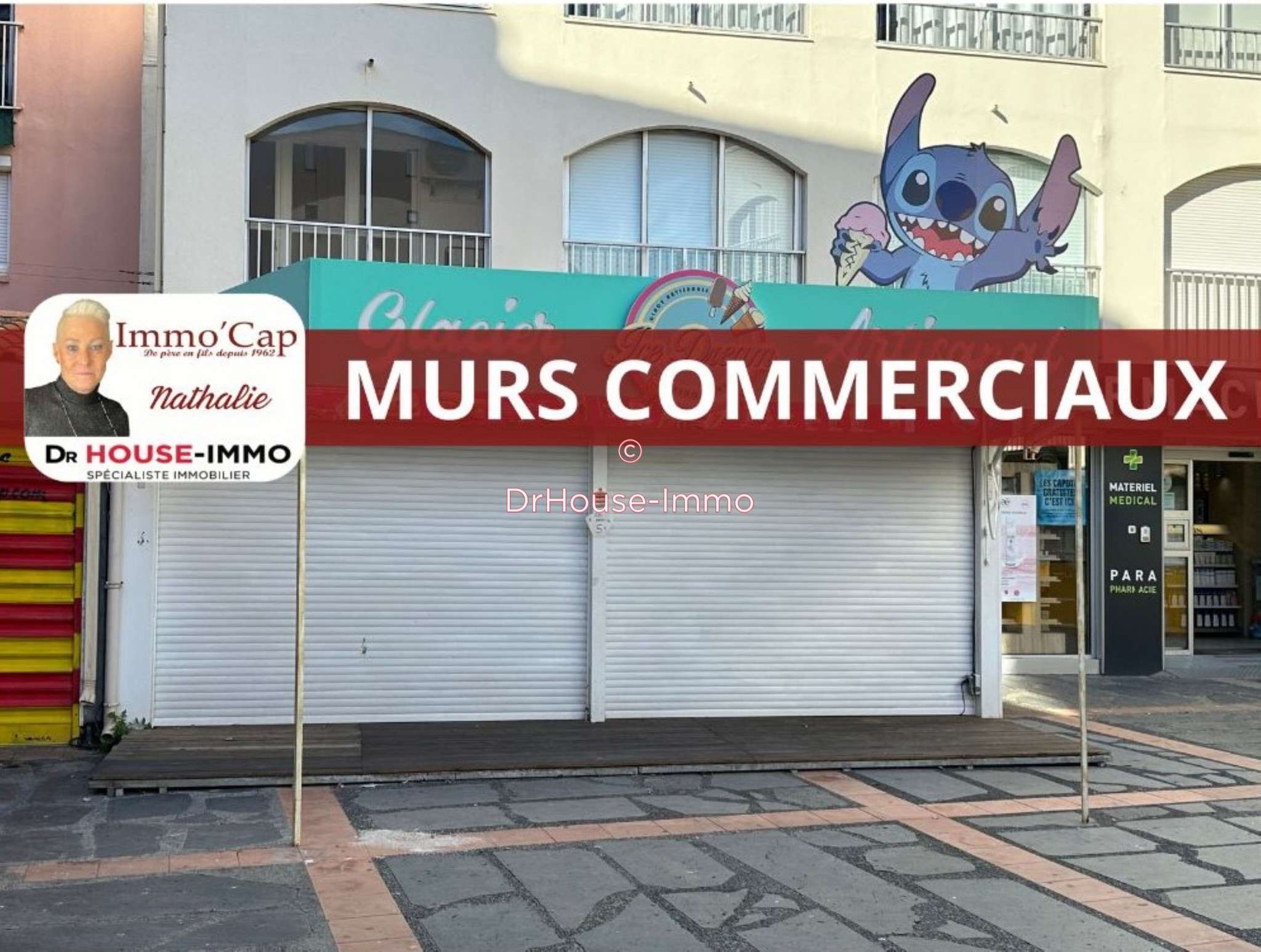 Vente murs commerciaux 130m² Cap d'Agde empl N°1