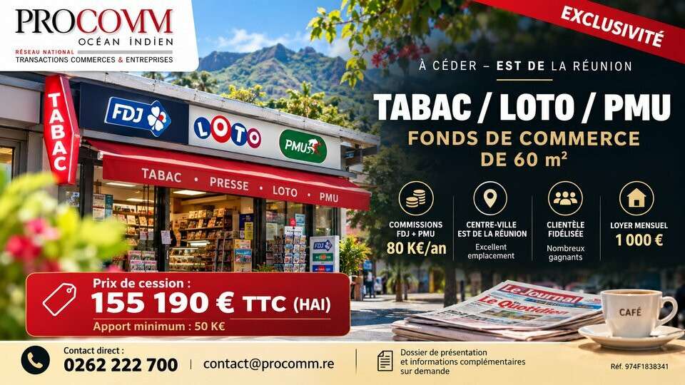 FDC tabac loto PMU à vendre à Saint André