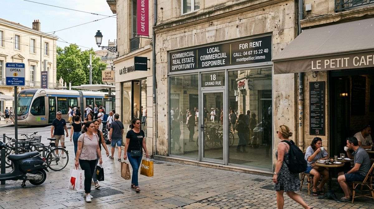 Droit au bail 150m² top empl Montpellier centre