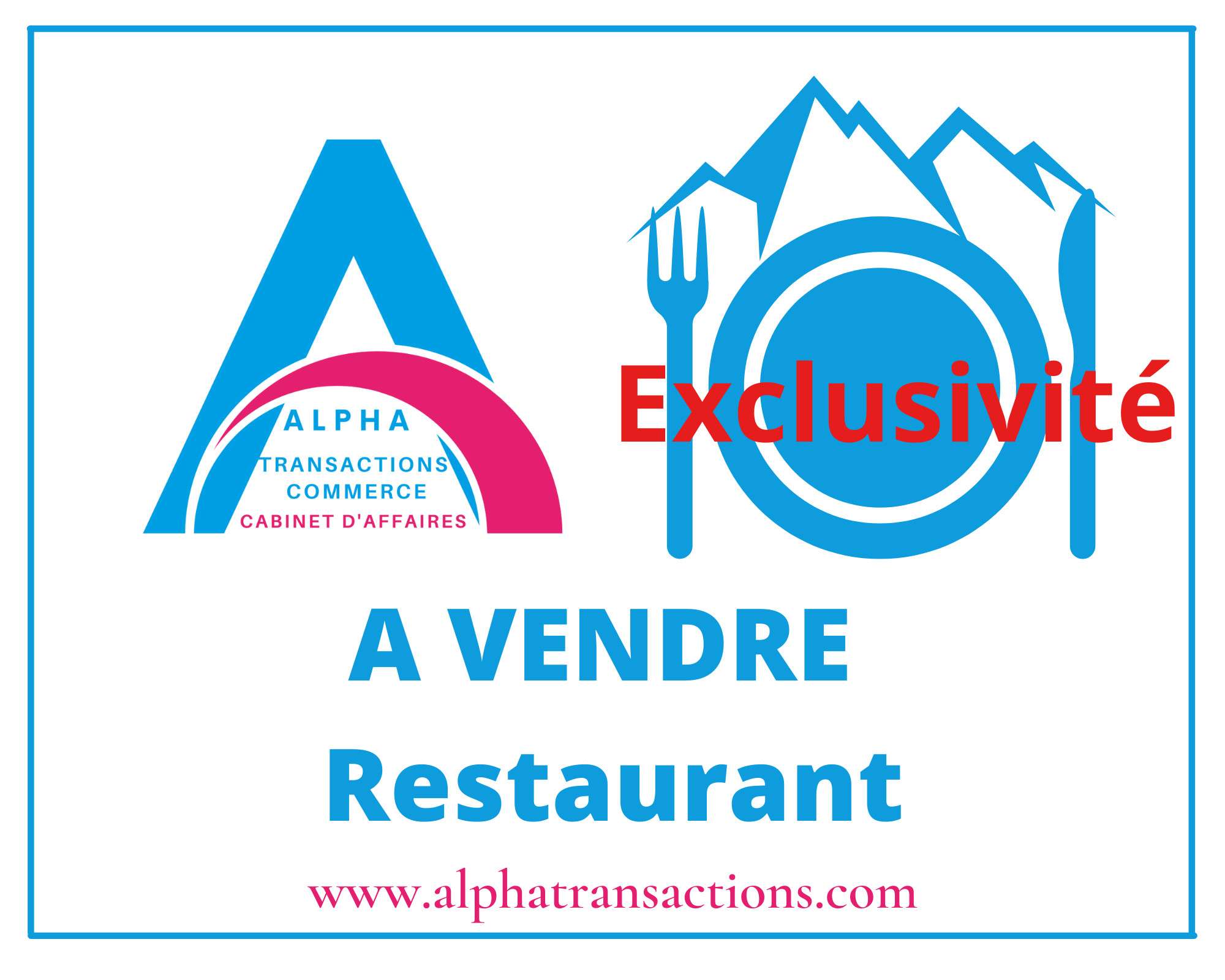 Vente fonds de restaurant à la Plagne