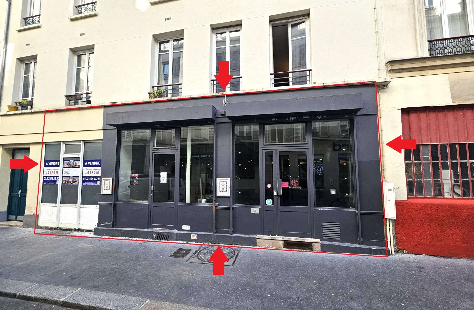 AV local professionnel 134m² à Paris 11e Oberkampf