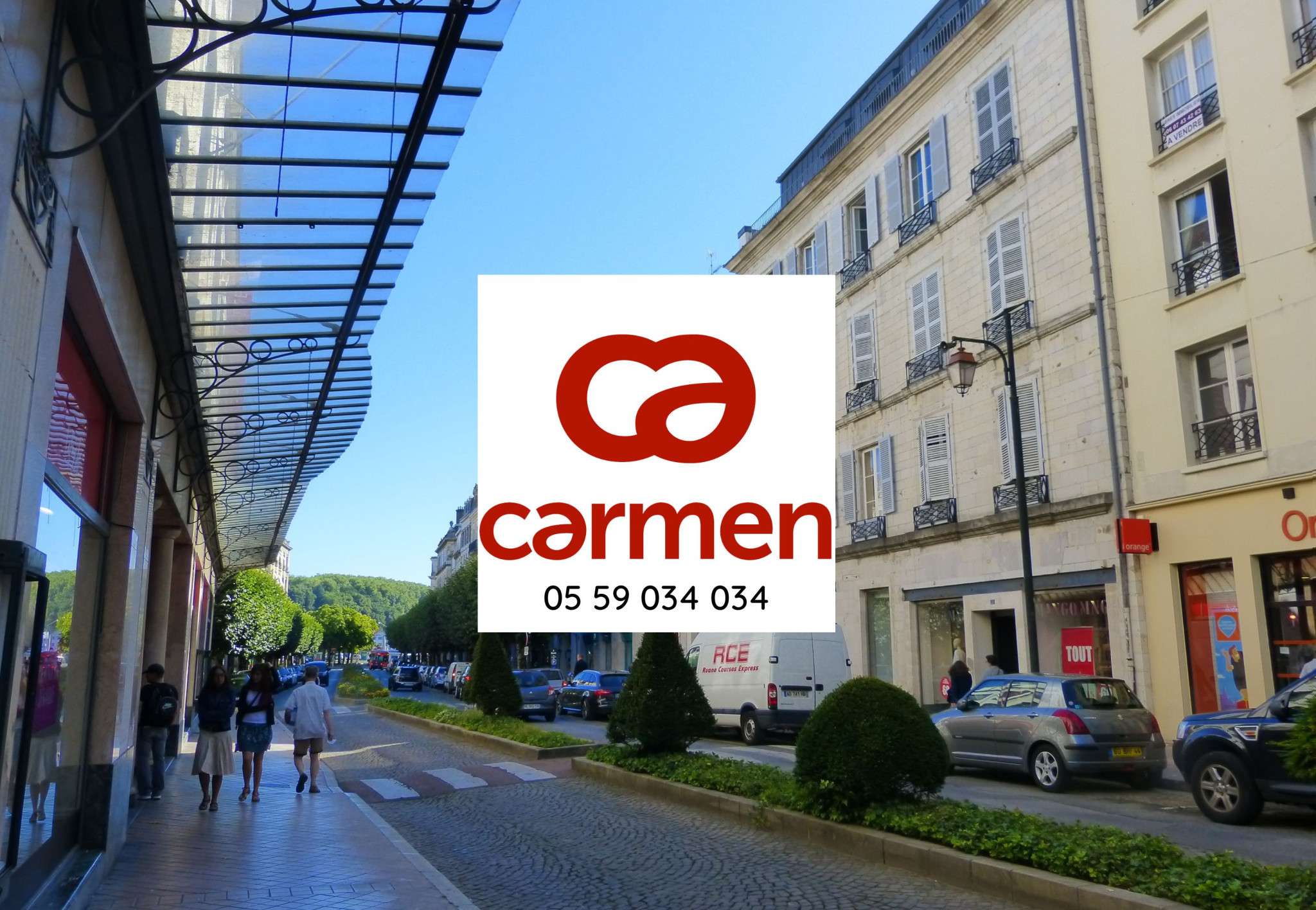 Exclu droit au bail 30m² rue piétonne de Bayonne 
