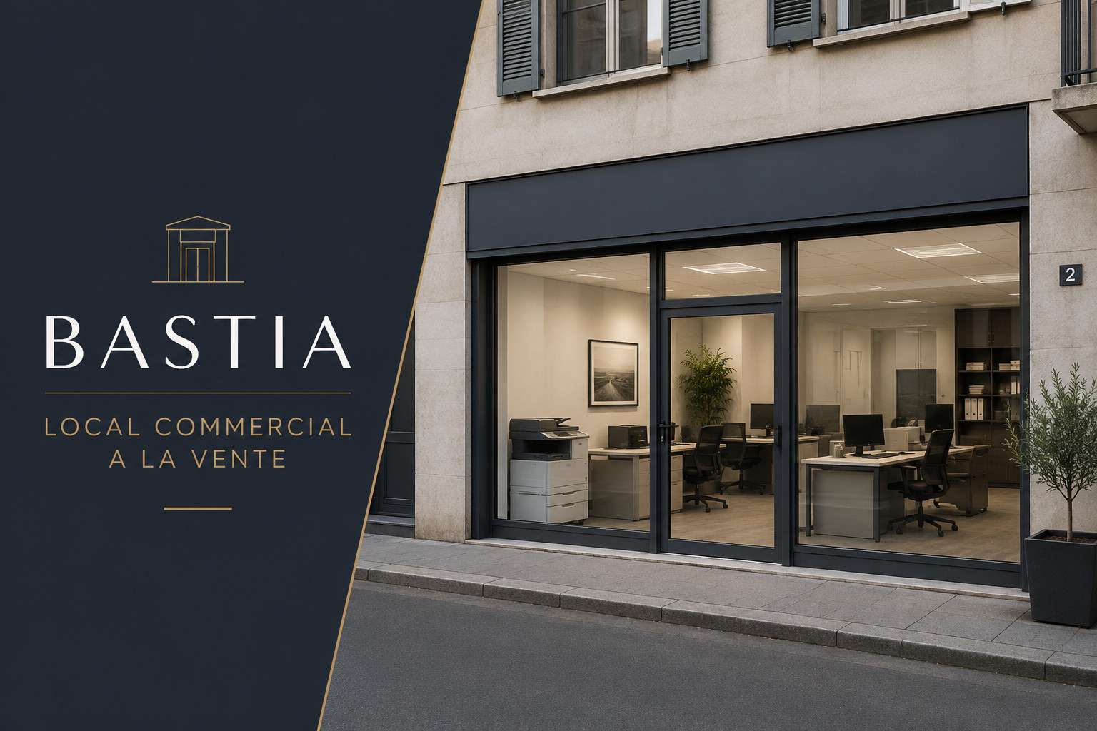 Vente local commercial bureaux 6 pièces à Bastia 