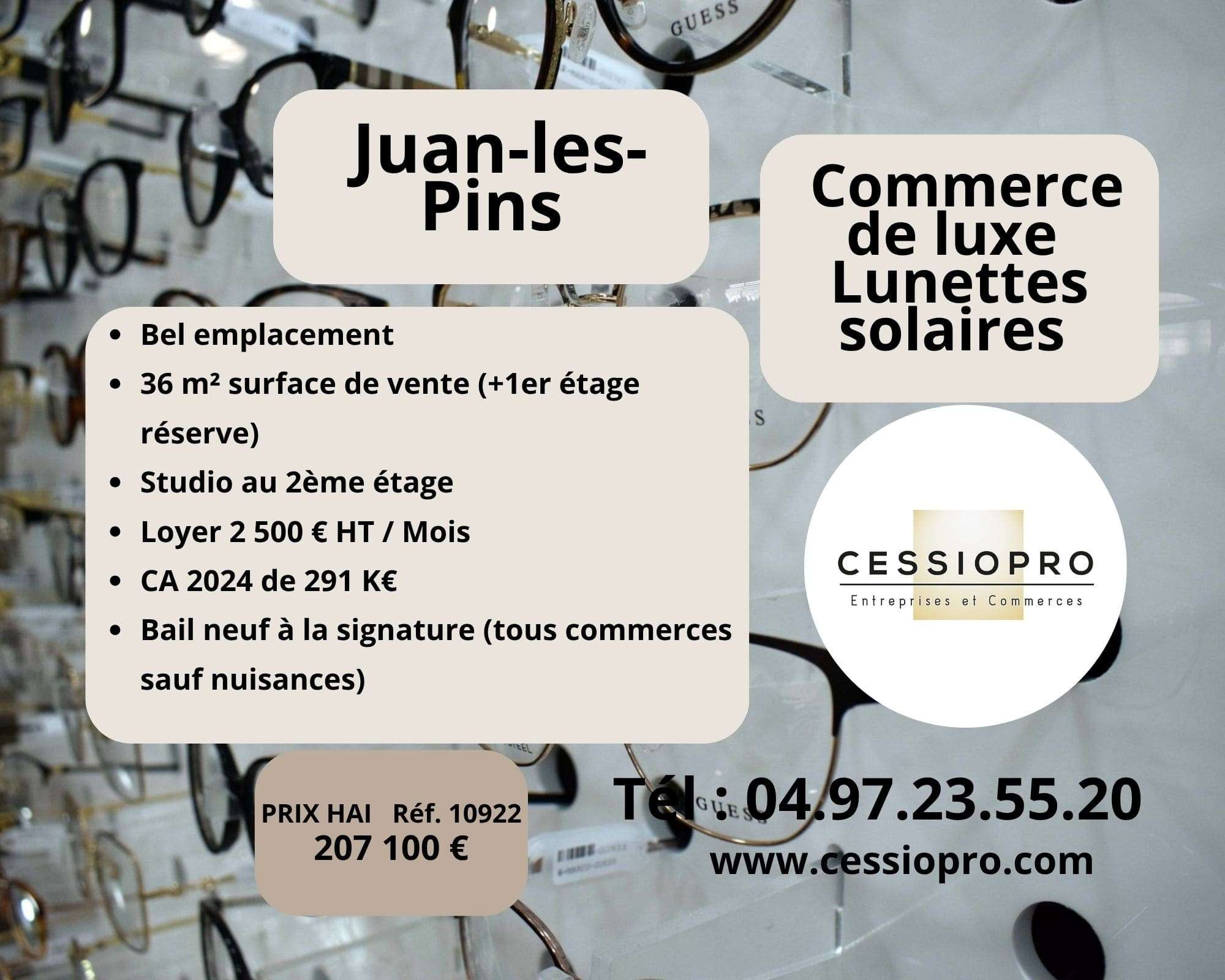 Vente FDC de luxe lunettes solaires Juan les Pins